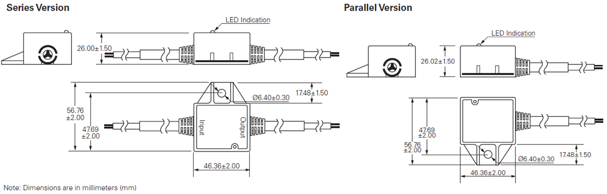 Mechanical Drawing - Littelfuse LSP05GI LED Lighting Surge Protection Module
